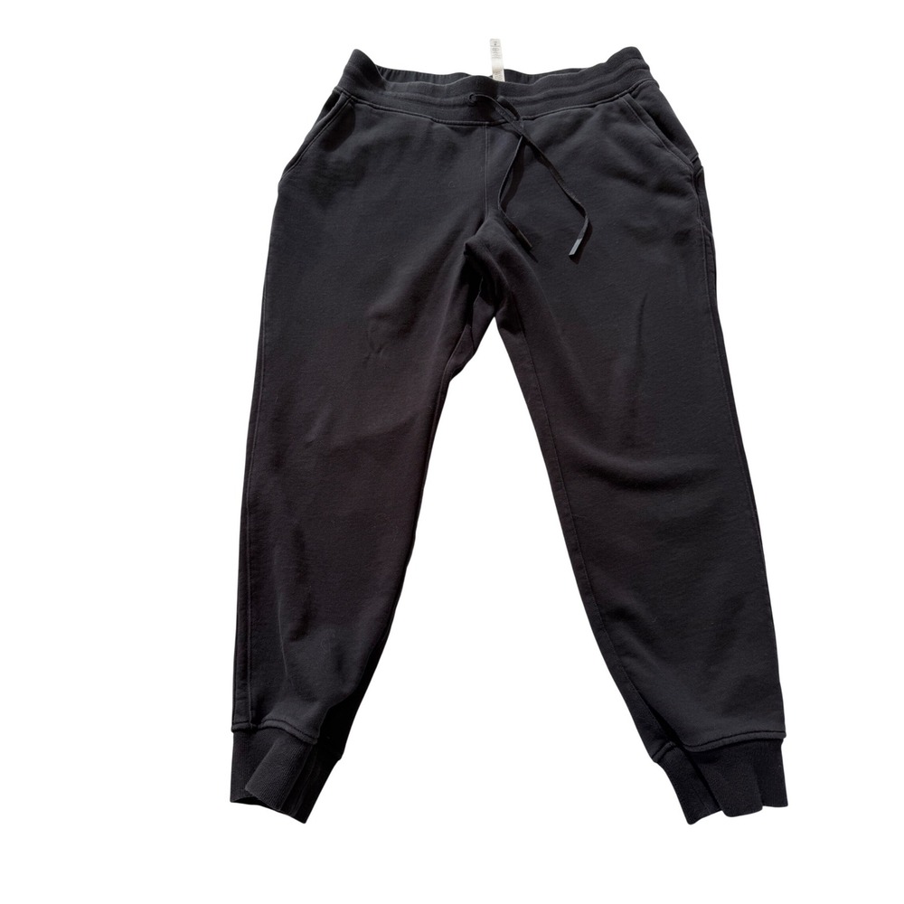Lululemon Scuba High-Rise Jogger Black Cotton Fleece Sweatpants‎ Size 12